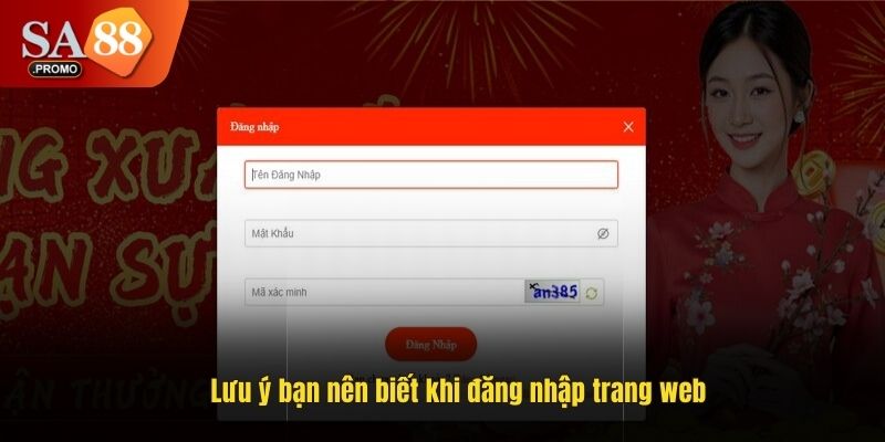 Lưu ý bạn nên biết khi đăng nhập trang web
